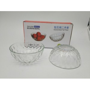 Glass Bowl Plate set